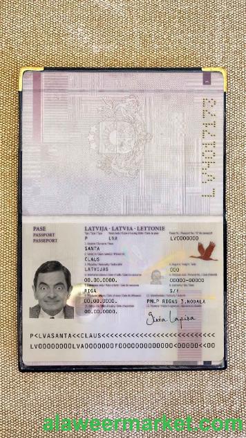Latvia passport (2007-2015) photo look